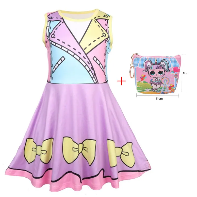 

2020 kids christmas show clothes Lol dress magic girl doll cosplay costume girl birthday party dress haha clothes