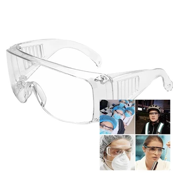 

Unisex Anti-dust Goggles Transparent Lens Anti-spray Anti-sand Anti-impact Protective Glasses Eyewear