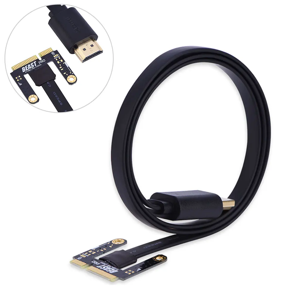 Кабель EXP GDC офисный V8.0 черный HDMI к Mini Pci E для внешняя видео карта док-станция |