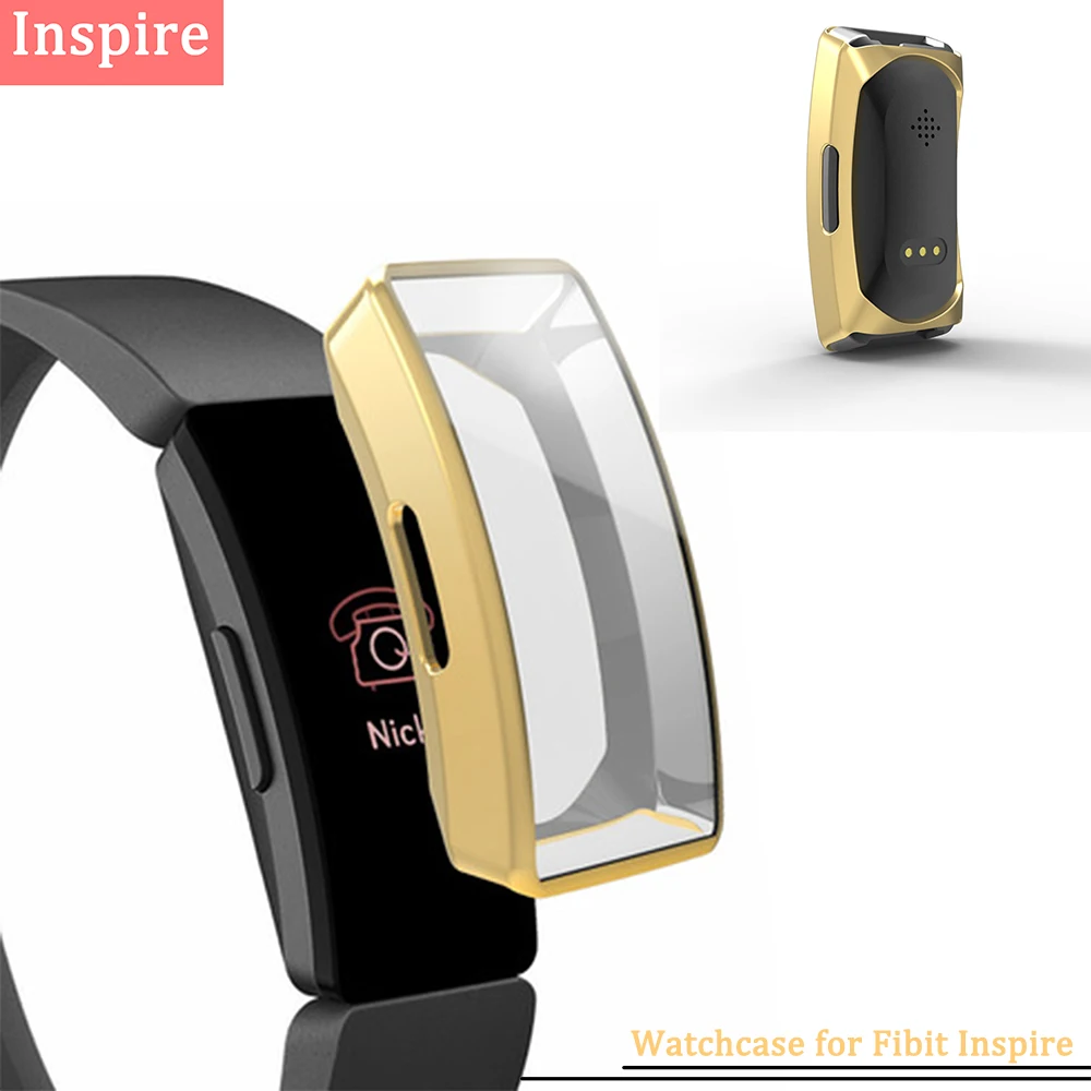 Watchcase for Fitbit Inspire Watch Protective Case Plating TPU Shatter-resistant smart watch Accessories | Наручные часы