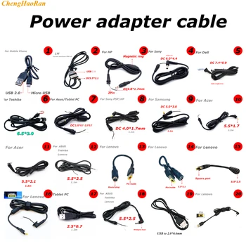 

1x DC Laptop power Cable Adapter Plug Charger Adapter Line Charging Cable For Sony Samsung HP Dell PSP Toshiba Asus Acer Lenovo