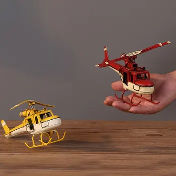 

Plane Model Miniature Retro Durable Portable Ornament Iron Craft Model Craft for Desktop