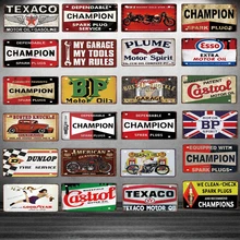 30X15 см моторное масло Оловянная металлическая табличка номерной знак Инструмент Правило Настенная Наклейка бар магазин домашний художественный гаражный Декор металлический плакат DC-0153A