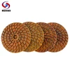 RIJILEI 4PCS 4 Inch Super Stone Polishing Pads 100mm Wet Polishing Pad for Granite Marble Floor Grinding Disc ZL10