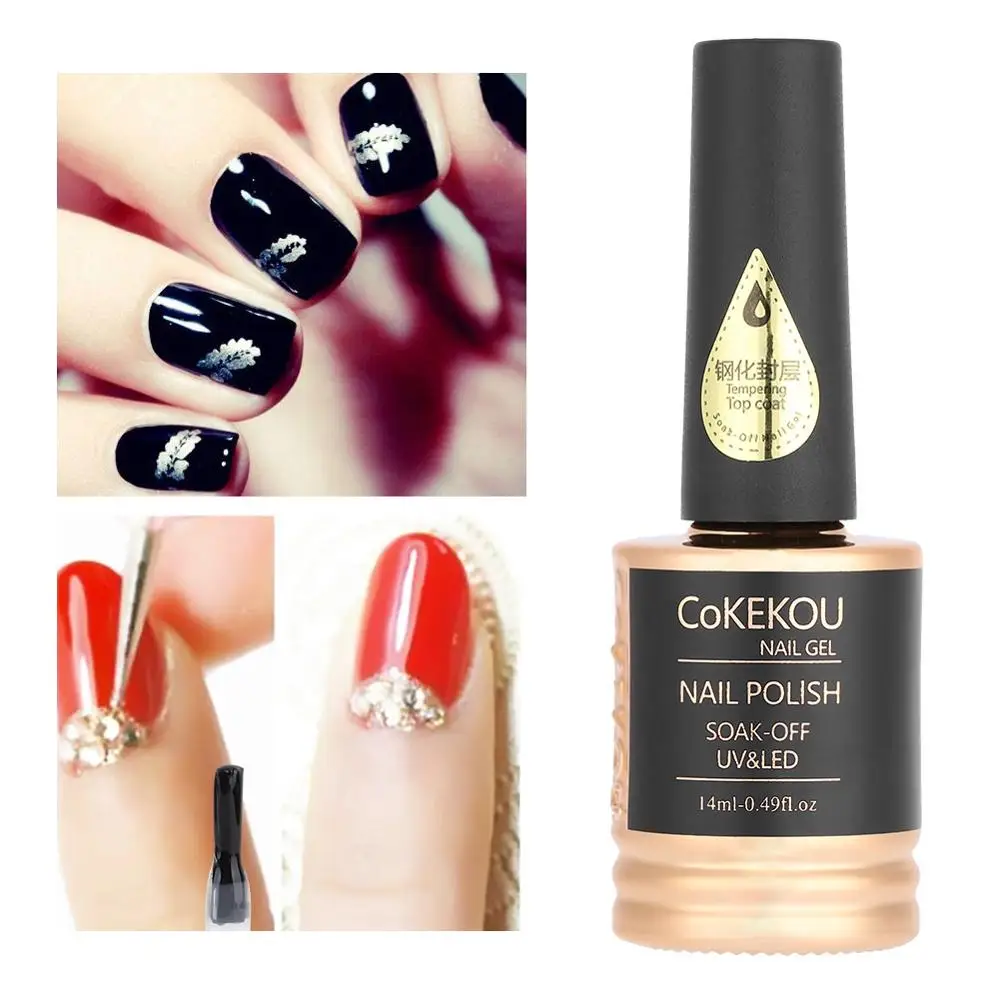 

14ml Soak off Nail Polish Wash-free Topcoat Top Coat Gel Manicure DIY Tools