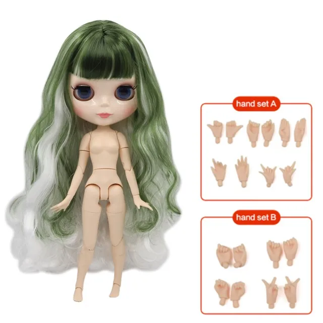 white skin Ледяная фабрика blyth кукла Обнаженная 30 см Заказная кукла 1/6 BJD кукла с соединением тела ручные наборы AB как подарок Специальная цена - Цвет: white skin