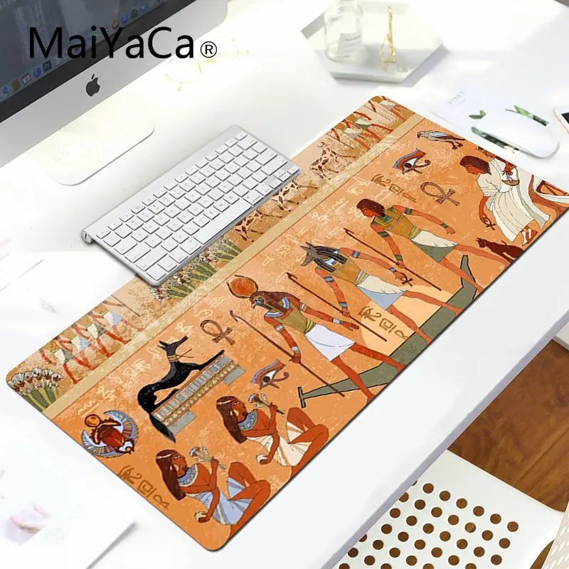 LockEdge 30X90cm MaiYaCa, лидер продаж, Африканский Древний Египет, Фараон, силиконовый коврик для мыши, игровой ноутбук, игровой коврик для мыши - Цвет: LockEdge 30X90cm