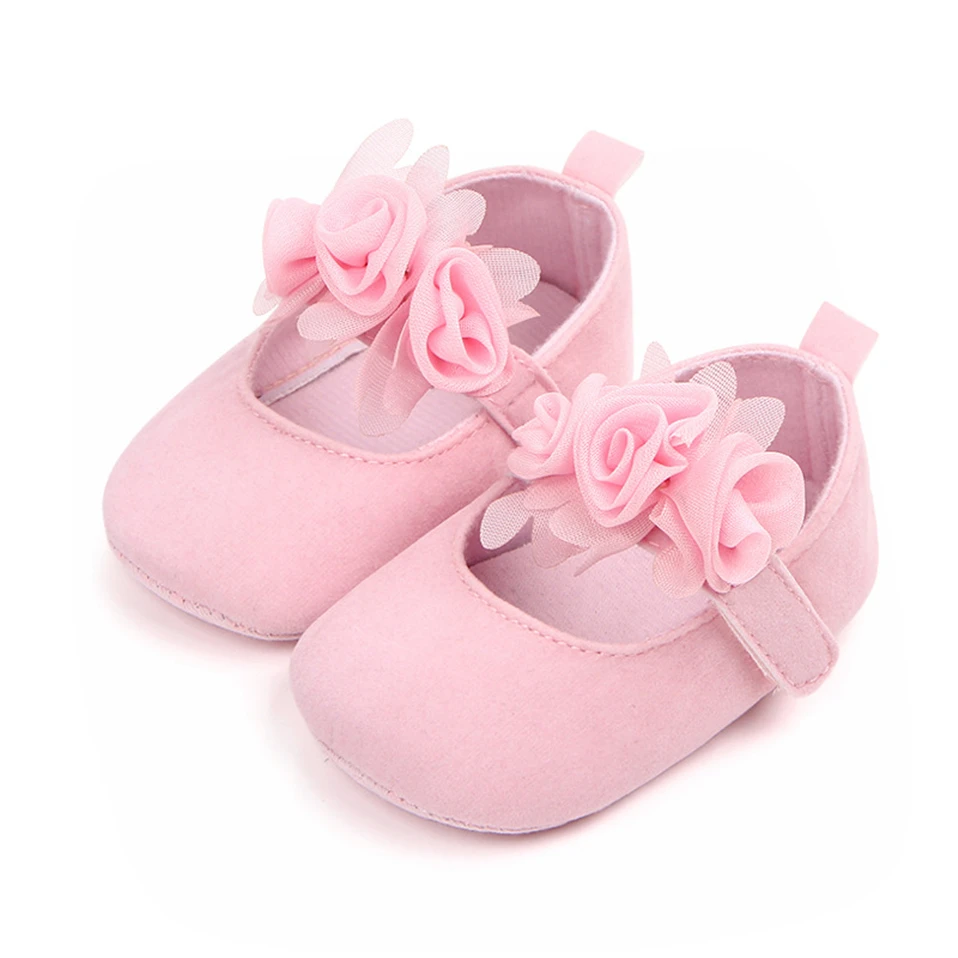 2025 New Cute Floral Baby Shoes For Newborn Infant Toddler Girl Princess Shoes Soft Sole Prewalker Anti-slip Baby Shoes 0-18M 4