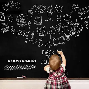 

Wall Stickers Durable Convenient 100*45cm Vinyl Bedroom Class Schedule Vinyl Chalkboard Sticker School Home Blackboard Decal