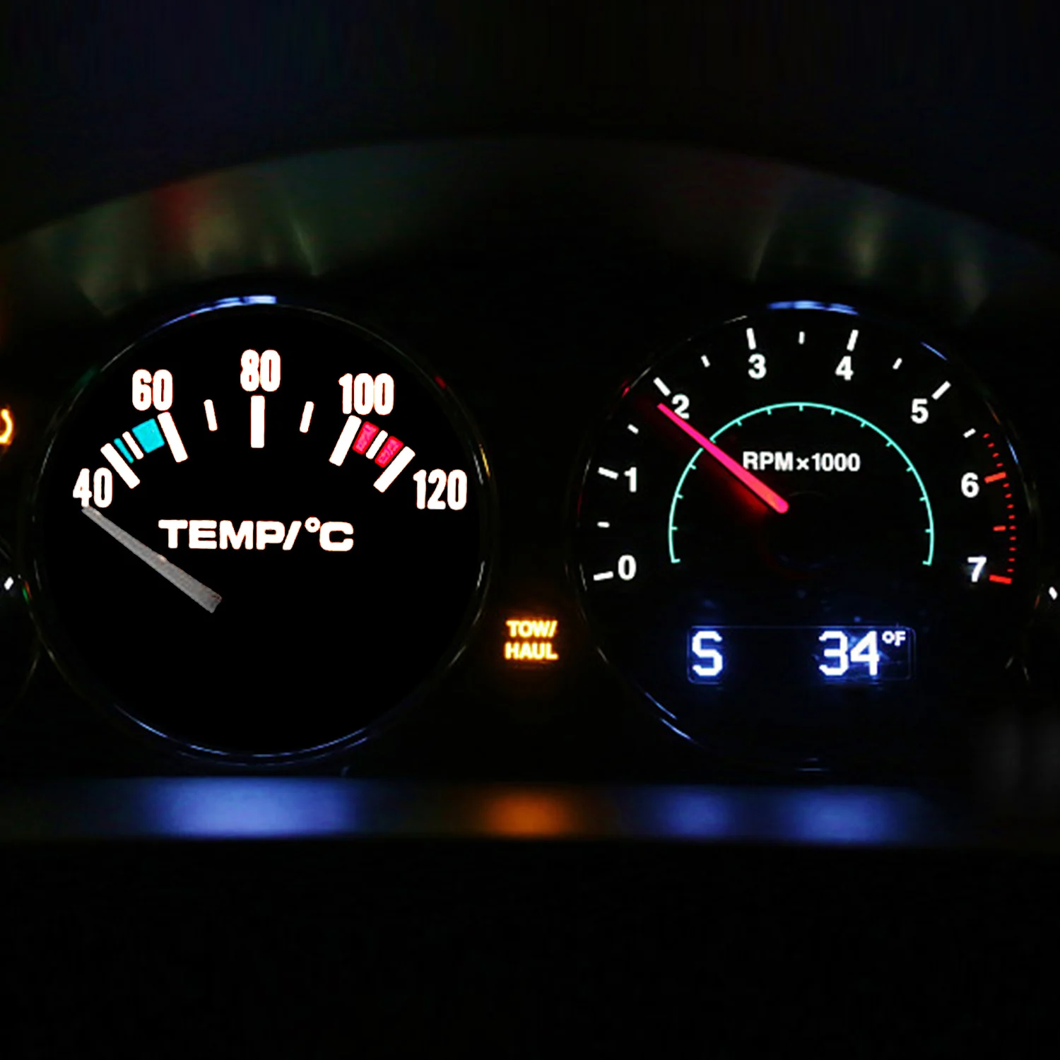 2 дюйма 52 мм Автомобиль Грузовик Авто Цифровой светодиодный Температура воды датчик температуры метр
