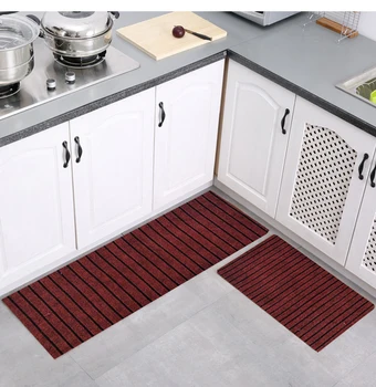 

Modern Striped Kitchen Anti-slip Mat Anti-slip Bathroom Carpet Home Entrance Corridor Door Mat Balcony Area Carpet Creative Rug