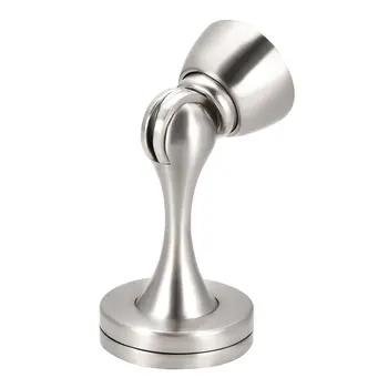 

uxcell Magnetic Door Stopper Zinc Alloy Doorstop Catch Holder with Screws Silver Tone 2pcs