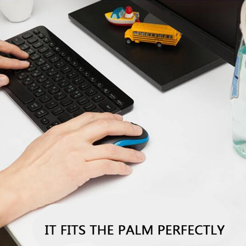 Беспроводная мышь logitech M185, симметричная, дизайн 1000 dpi, USB, нано-приемник для Windows Mac OS Linux, Офисная игровая мышь