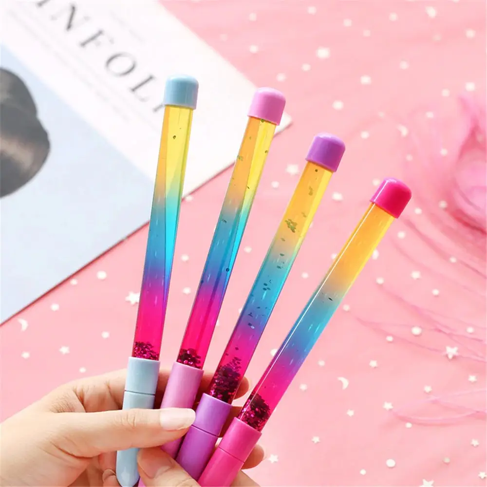 1PCS-Kawaii-0-5mm-Rainbow-Color-Pen-Fairy-Stick-Pen-Drift-Sand-Glitter-Crystal-Pen-Novelty (5)