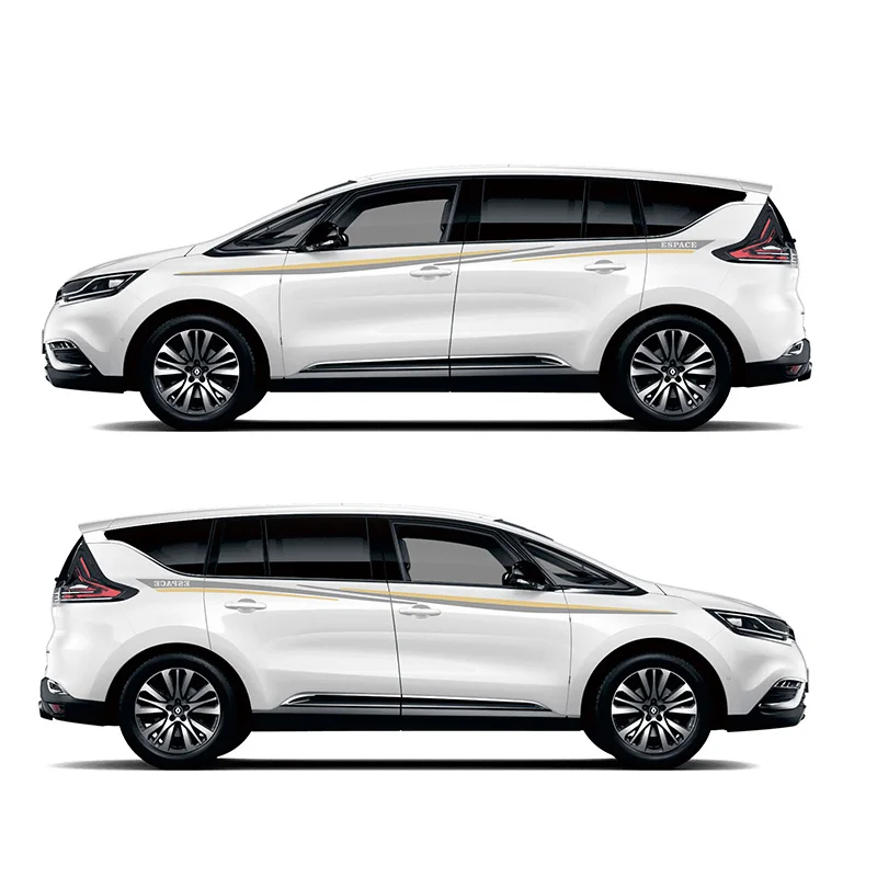 World Datong спортивные полоски, автомобильные наклейки для Renault S.A Espace MPV Mark Levinson, автомобильные наклейки с обеих сторон