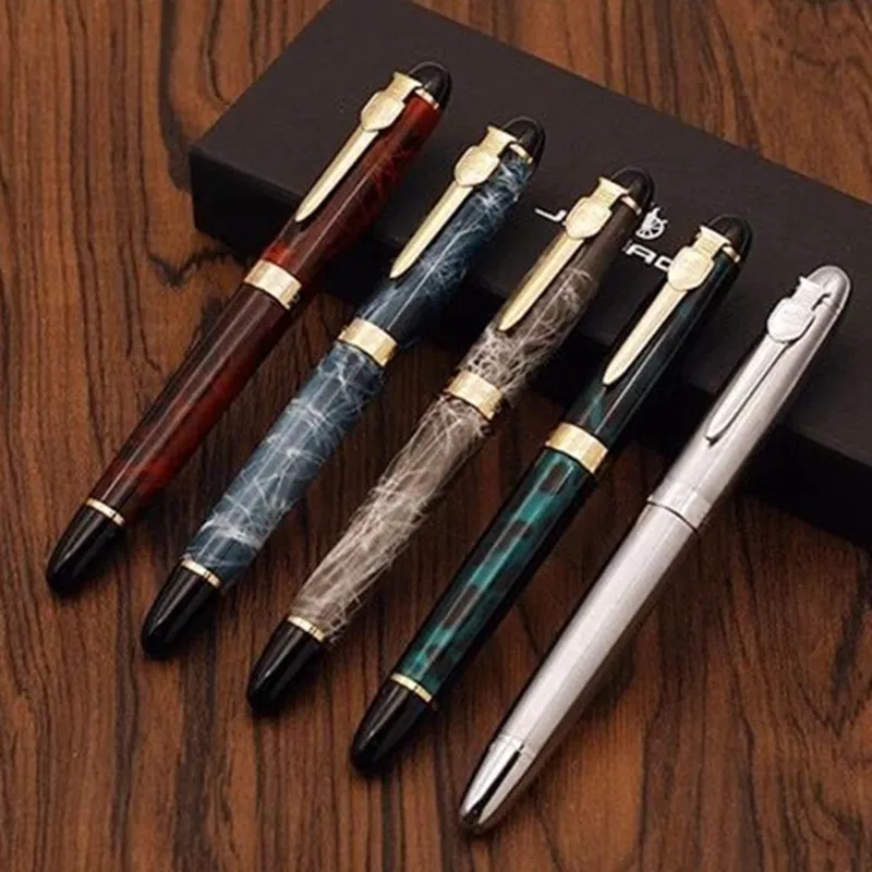 Jinhao Королевский авторучка меч и щит клип роскошное Золотое кольцо отделка