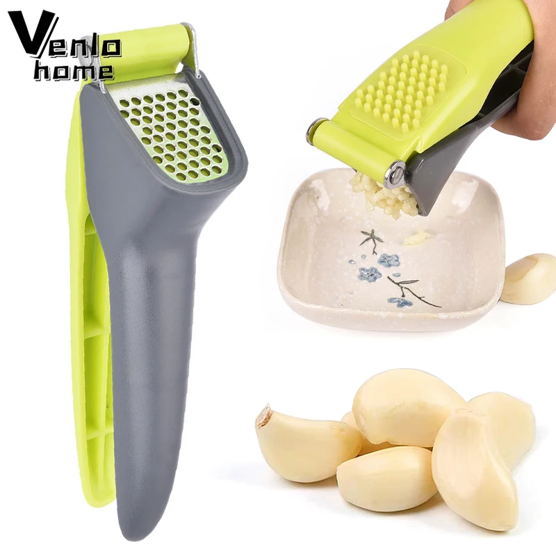 Manual Garlic Presses Stainless Steel Garlic Grater Onion Ginger Shredder Garlic Mincer Chopping