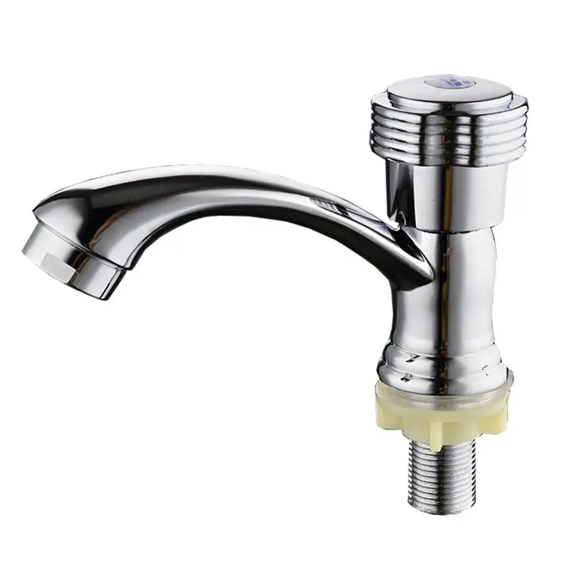 Bathroom Faucet Zinc Alloy Basin Faucet Deck Mounted Sink Single Cold
