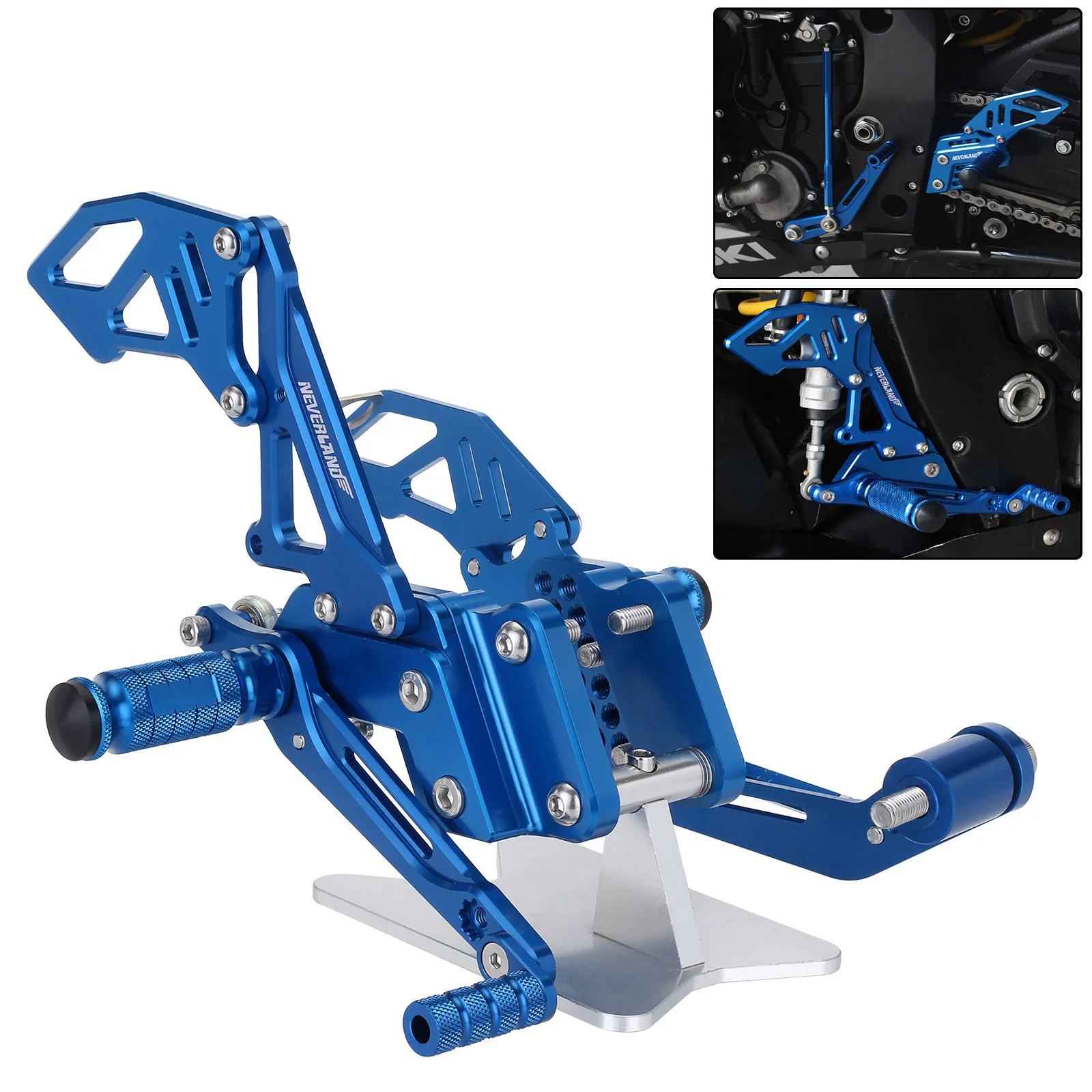 

CNC Motorcycle Reat Footrest Foot Pedal Pegs Set For Suzuli GSX R 600 750 GSX-R GSXR D40