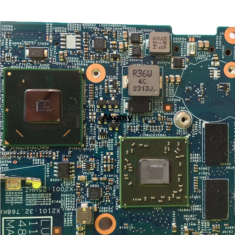 Материнская плата для ноутбука lenovo U400 HM65 с процессором SR06Z I5-2450M HD 6470M 1GB FRU: 90000054 LU470 48.4pj005031 протестирована
