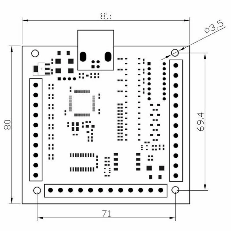 CNC MACH3 USB 4 оси 100 кГц USB Гладкий Степпер контроллер движения карта