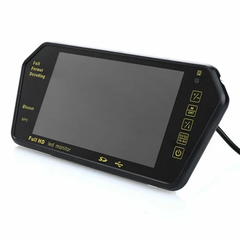 

7inch Parking Reversing Camera DC12V-24V FM Radio Support TF Card USB MP5 Player Bluetooth Car Rear View Monitor Video HD Screen