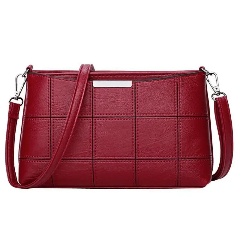 Повседневная Дамская сумочка с кисточками, дизайнерский кожаный клетчатый мессенджер на плечо, однотонная маленькая квадратная сумка