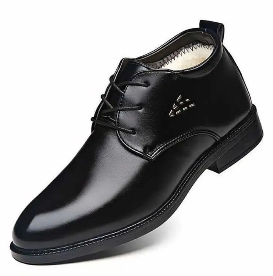 Роскошные зимние очень теплые мужские зимние ботинки из натуральной кожи; Мужская обувь; высококачественные Мужские Винтажные ботинки в британском стиле в стиле милитари; erkek bot bota - Цвет: Black 02