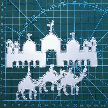 

Mosque And Camel Metal Cutting Dies 2020 New DIY Scrapbook Photo Album Paper Card Decorative Crafts Embossing Mold