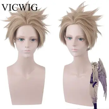 

VICWIG My Hero Academia Cosplay Wig Linen Short Hair Synthetic Anime Wig