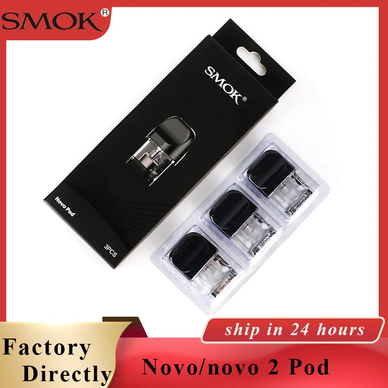 3 шт./упак. Оригинал SMOK Novo Pod vape 2 мл электронная сигарета распылитель pod Vape для Novo комплект VS Infinix Fit Vape аксессуары
