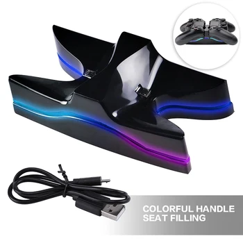 

For Playstation 4 Gamepad 1pc LED Dual Charger Station Game Controller Handle Power Supply Stand Dock Controllers Pohiks