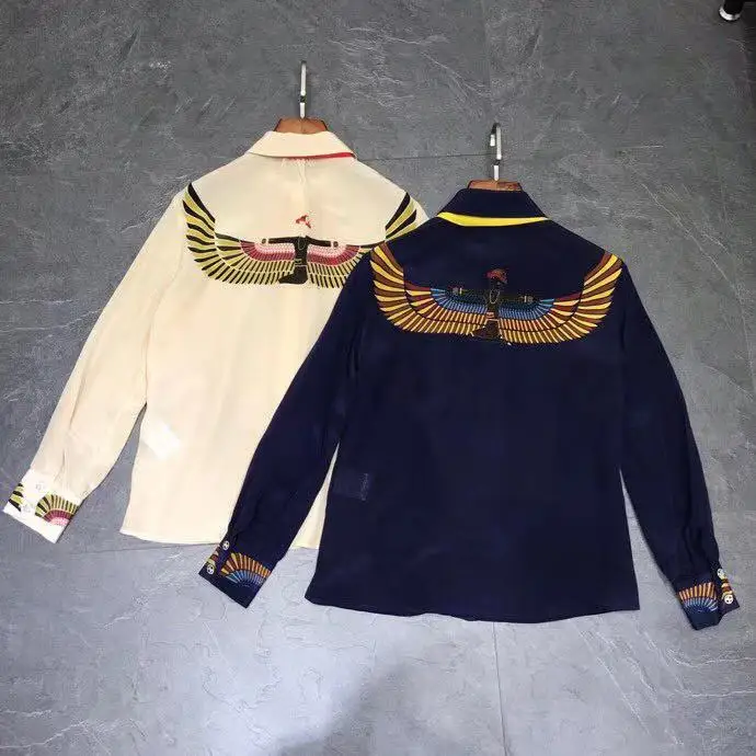 AH1182, модные женские блузки и рубашки,, Подиумные, Роскошные, известный бренд, Европейский дизайн, вечерние, стильная женская одежда