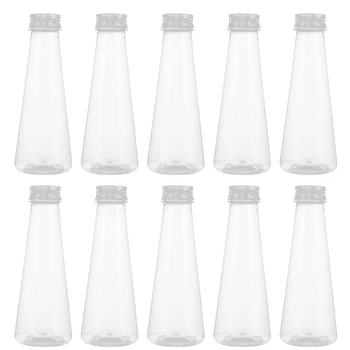 

10Pcs Disposable Bottle Plastic Drinking Bottle Empty Juice Bottle Juice Bottle Drinking Bottle for Home Coffee Store Party