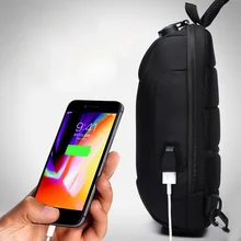 Противоугонная Повседневная нагрудная сумка из ткани Оксфорд с регулируемым ремнем для мужчин