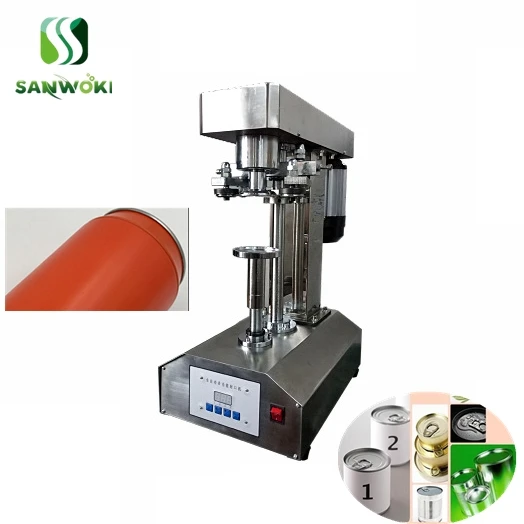 

Commercial Electric Cans Capping Desktop Semi Automatic Tin Can seamer for PET bottles Tin Sealer automatic cans sealing machine