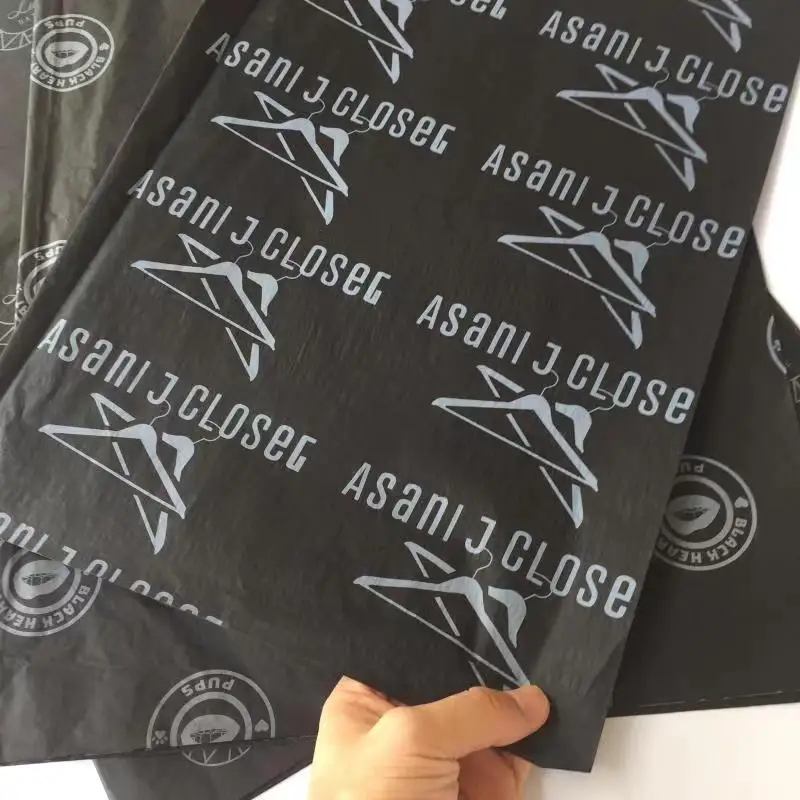Silk Printed Branded Gift Clothing Wrapping Tissue Paper for Packaging