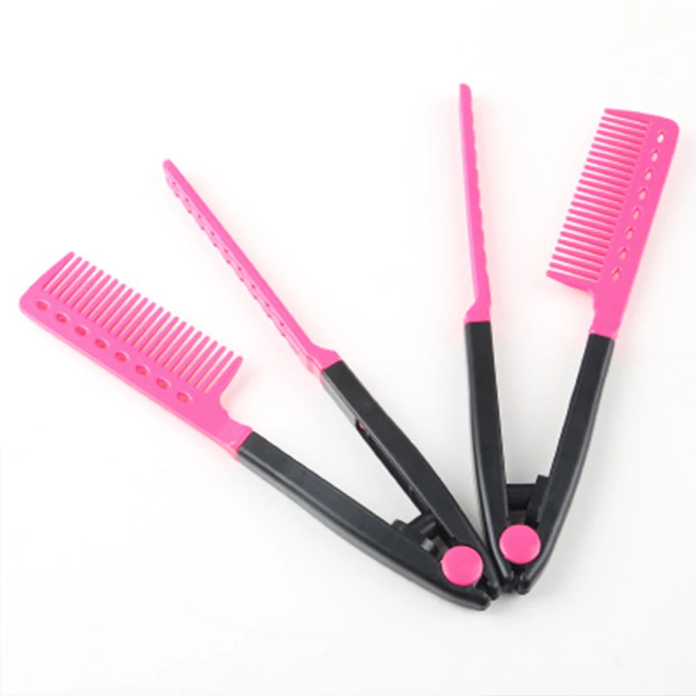 1Pc Handle Magic Anti-Static Tangle Comb Shower Massage Comb Salon Hairdressing V Style Household Hair Straightener Comb 1pc original hair brush magic hair comb detangling hair brush detangle lice massage comb women tangle hairdressing salon