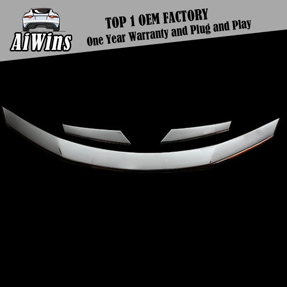 Автостайлинг ABS Хромированная часть наружная для Nissan Rogue X-Trail T32- ABS передняя Накладка крышки двигателя 3 шт./компл