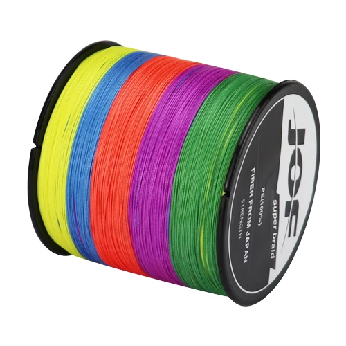 JOF Pesca 4 Strands Braided PE Fishing Line 300M Fly Wire Multifilament Carp Wire Japan Multicolor Tool Sea Line Super Strong MULTI