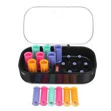 1 Set Electric Heating Ceramic Hair Curlers Set Dry Wet Hair Tube Hairstyling Tool