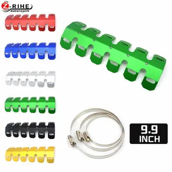 

Motorcycle Accessories Off-road Exhaust Muffler Pipe Guard Protector Heat Shield For kawasaki KDX 200 220 50 KLX 125 L 300 KX125