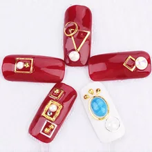 1000 стиль японский стиль украшения для ногтей металлические шт особой формы резные круглые металлические заклепки аксессуары