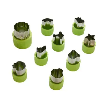 

9 Pcs/Set Stainless Steel Fruit Vegetable Cutter Mini Cookie Slicer Mold Mould