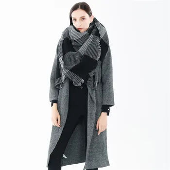 

Europe and the United States wind new color thousand bird style travel hundreds of winter wind-proof warm shawl