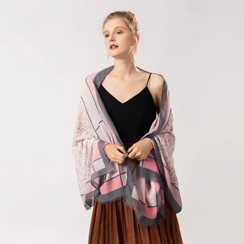 

Beautiful Casual Wind Women Scarf Spring Korean Fashion Flowers Leopard Print Long Sunscreen Air Conditioning Shawl Silk Wrap