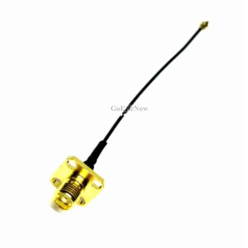 10 Pcs RF Coaxial SMA/RP-SMA Female Square Flange to UF.L Ipx Ipex 1 Generation Cable Connector (0.1m.0.15m.0.2m) | Обустройство дома