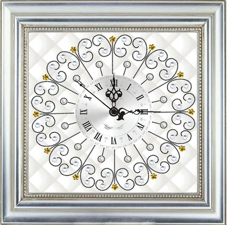 A YX8032 Shaped diamond clock DIY Embroidery Diamond Painting Cross Stitch 