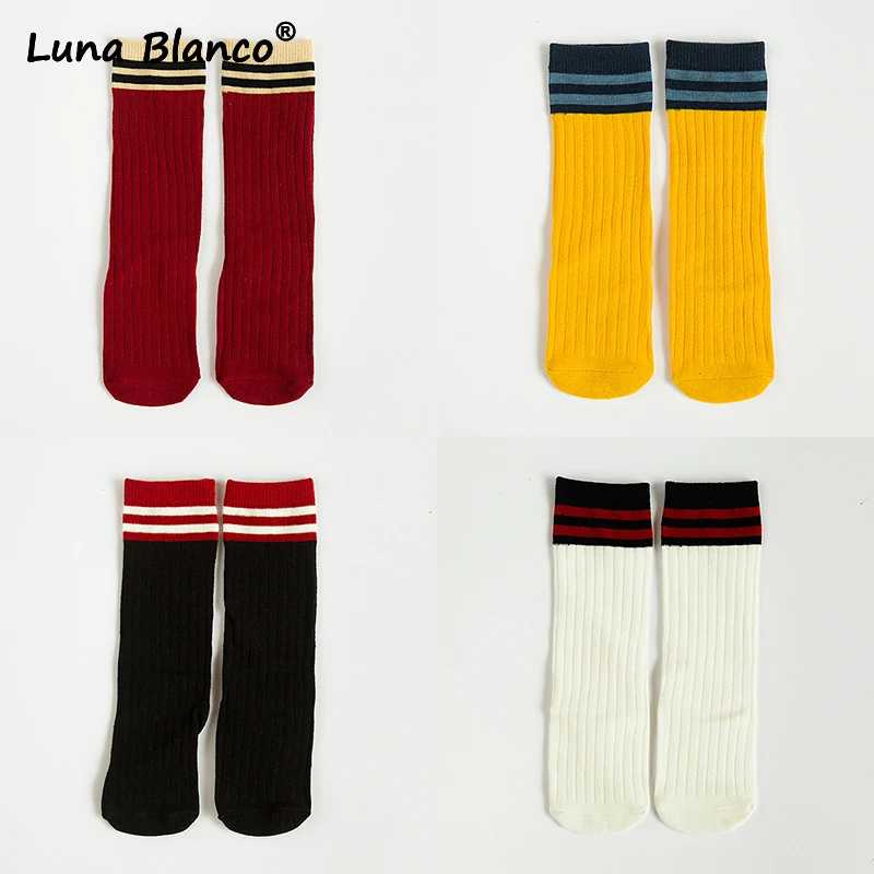 

0-6 Years old Girls Stockings Cotton Children's high Lovely baby Breathing thanksgiving gifts Christmas stockings