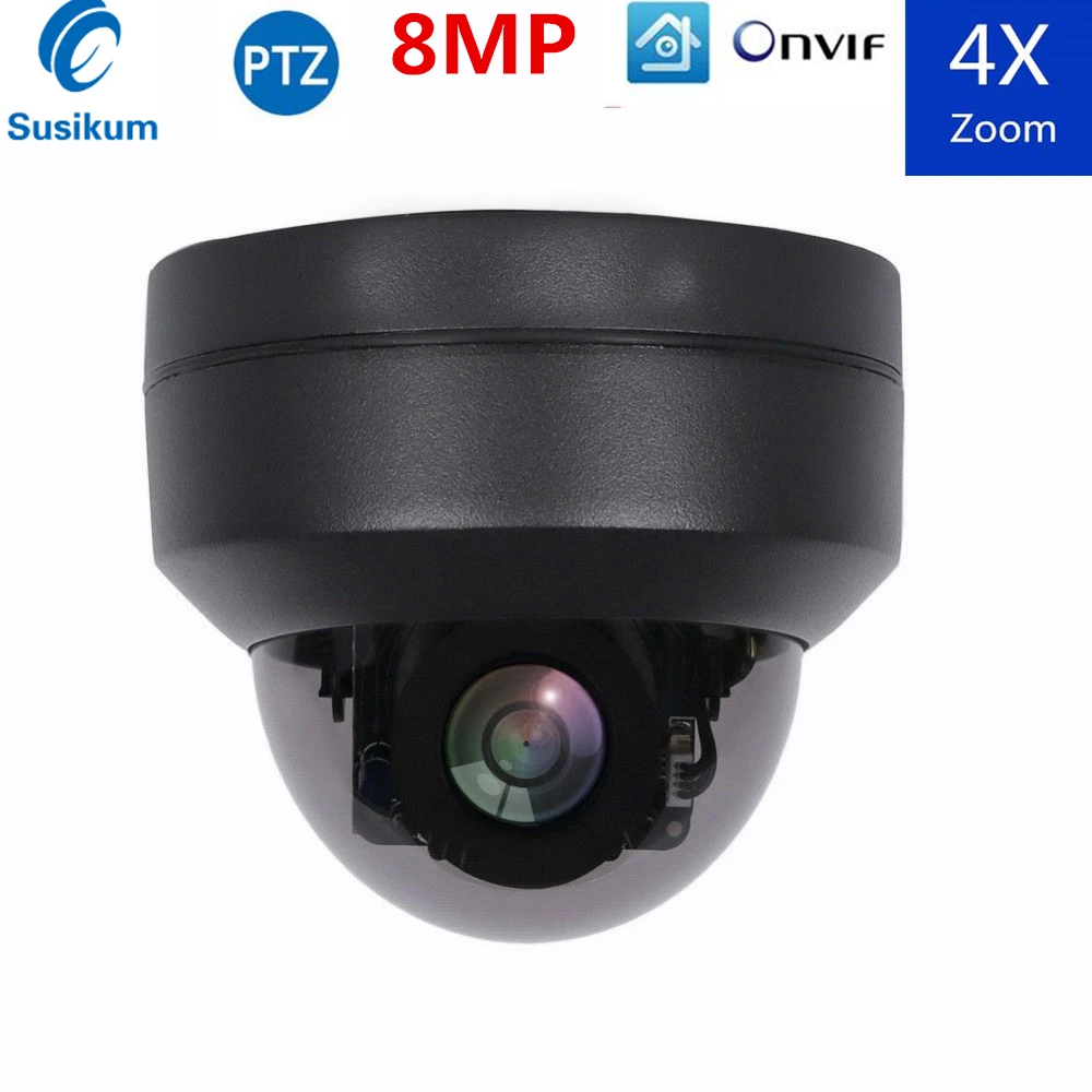 

8MP PTZ Camera IP Dome 2.8-12mm Lens IR Night Vision Infrared Hisee APP ONVIF Waterproof POE Camera Outdoor